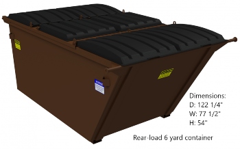 6 yard 
dumpster