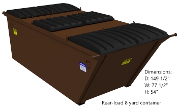 8 yard dumpster